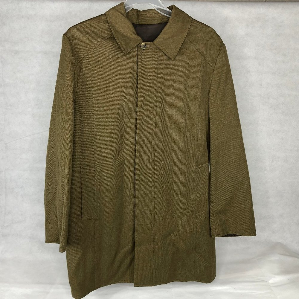 PRONTO UOMO Men’s Vegas Gold Plaid 100% Wool  Over